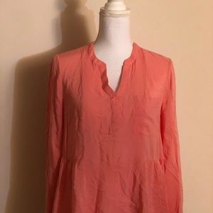Anthropologie Maeve Coral Top